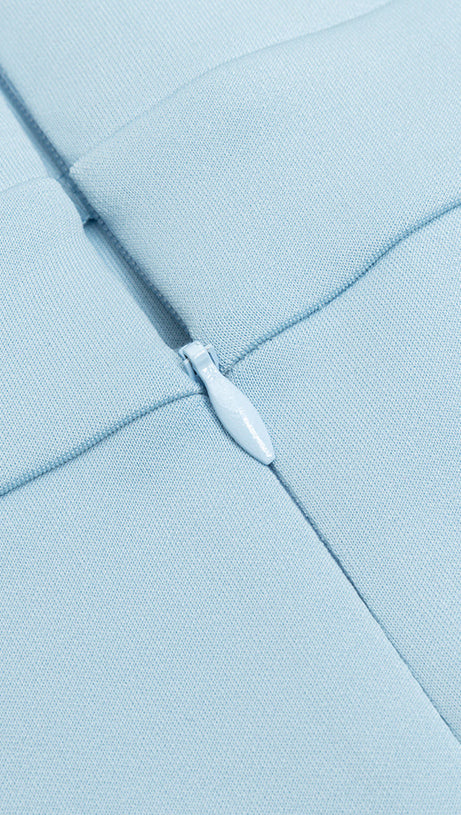 EMBELLISHED SILK SATIN MIDI DRESS