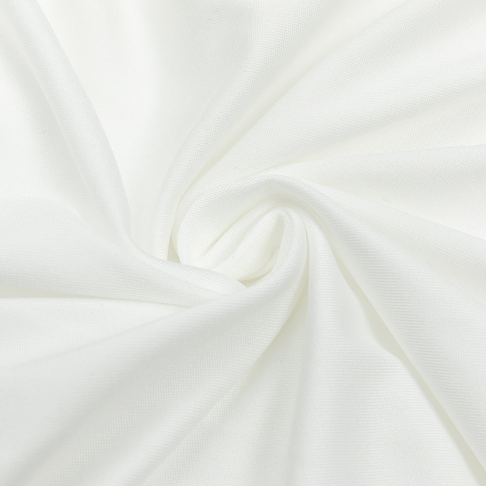 AIIZIE WHITE ONE-SLEEVE WAISTED TWIST DRESS - product image
