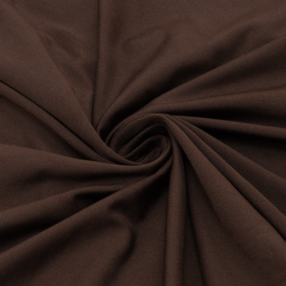 AIIZIE SHEER RUCHED MAXI DRESS IN BROWN - product image