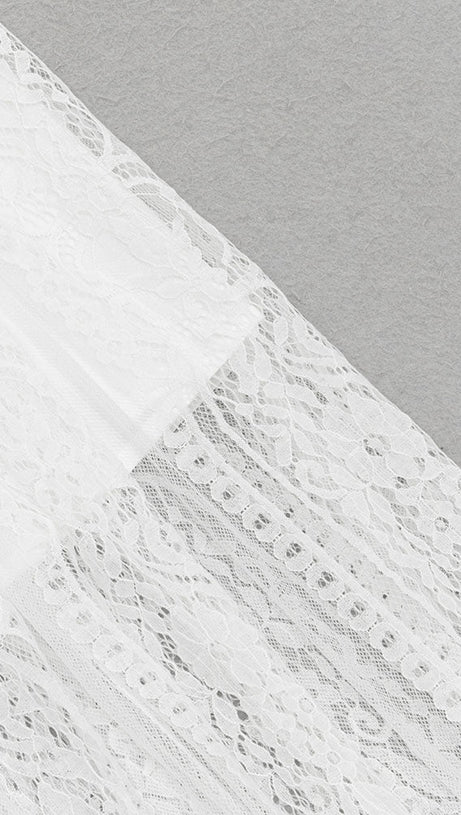 LACE OFF SHOULDER MAXI DRESS