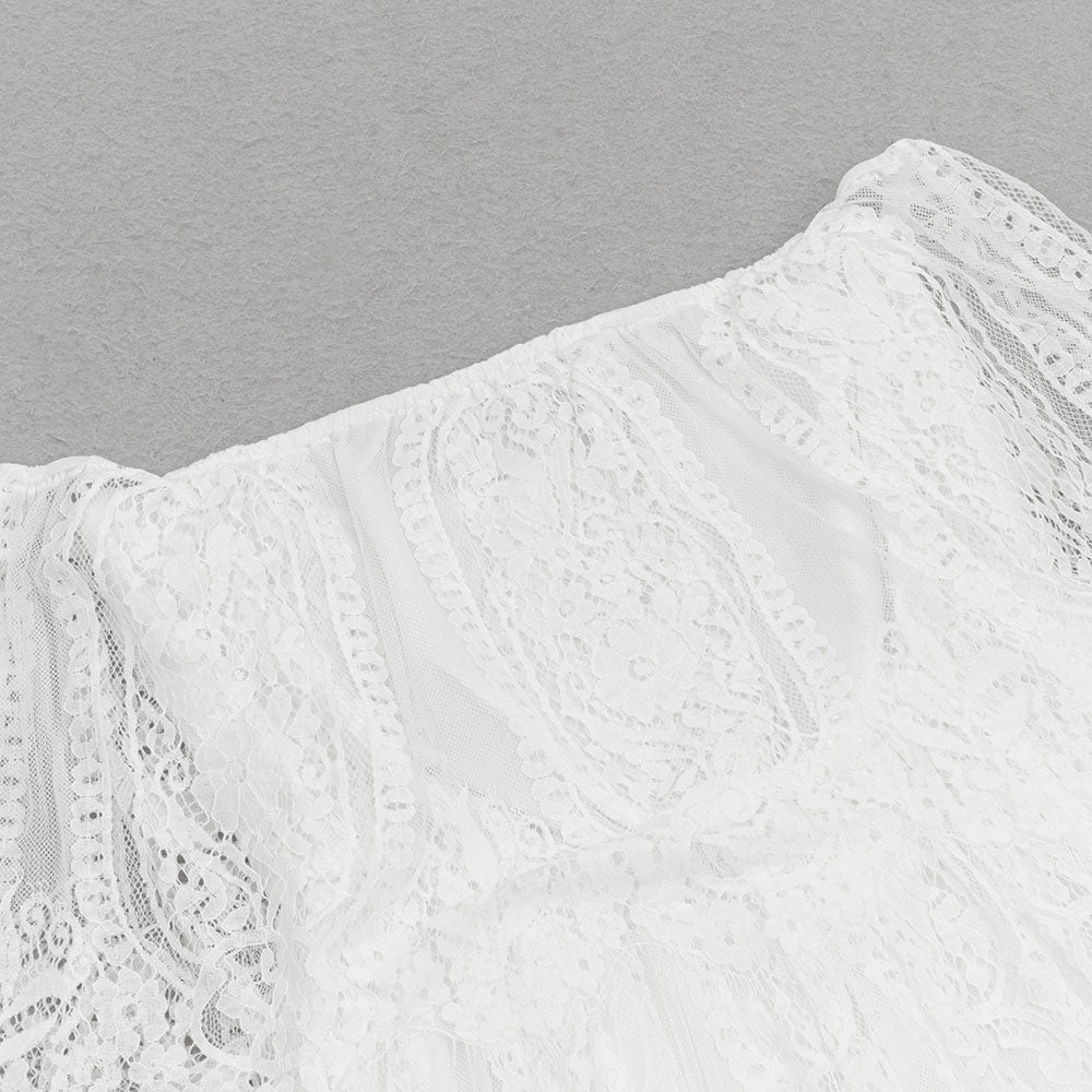 AIIZIE LACE OFF SHOULDER MAXI DRESS - product image
