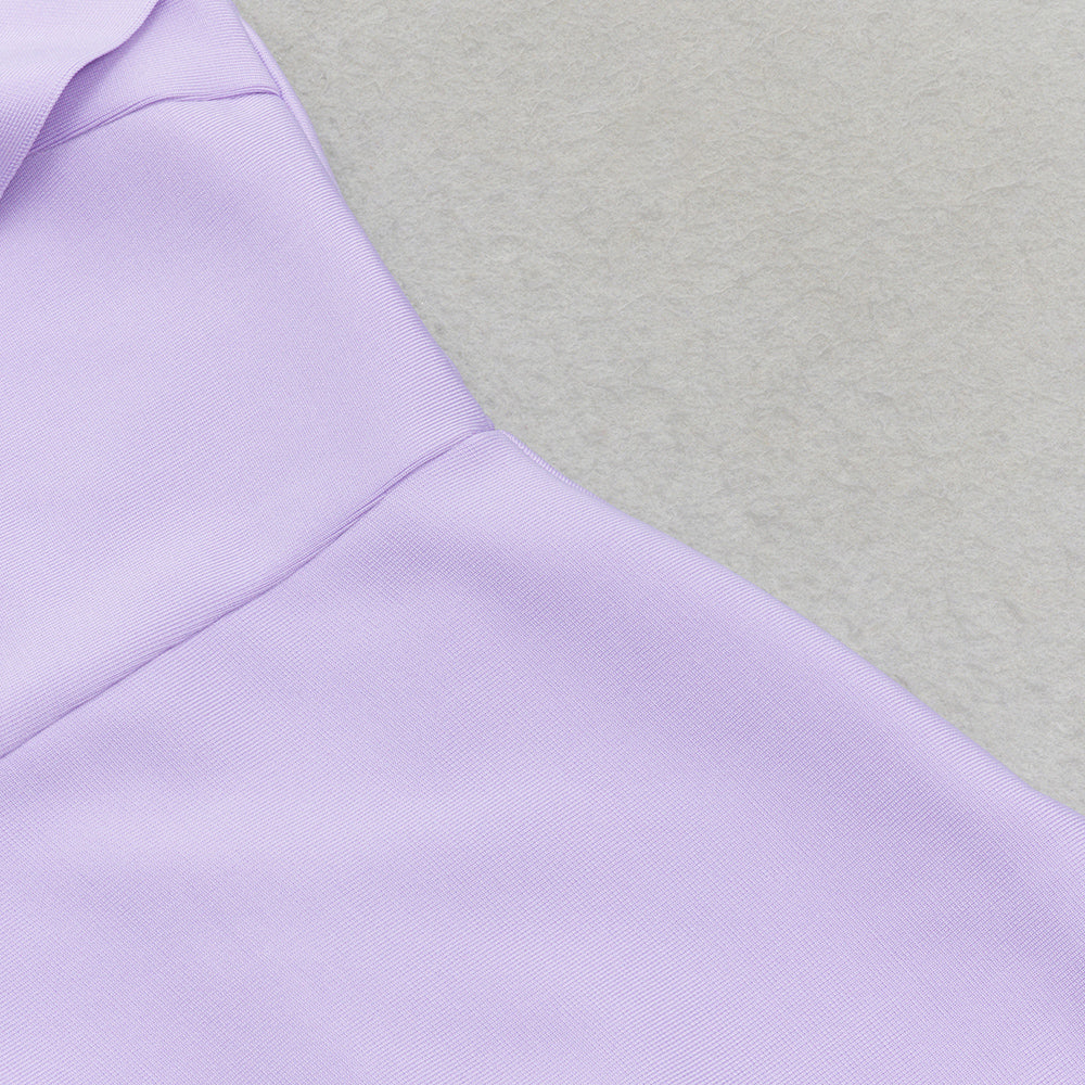 MIDIKLEID MIT ONE-SHOULDER-DETAIL LAVENDEL 