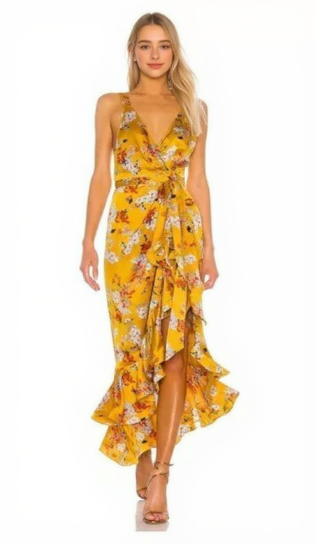 ABITO MIDI NARCISS IN GIALLO