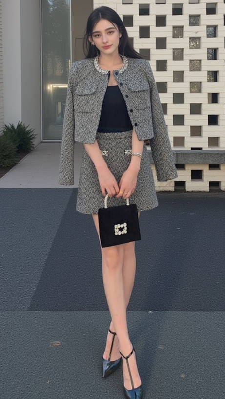 BERYL RHINESTONE EMBELLISHMENT JACKET IN BLACK