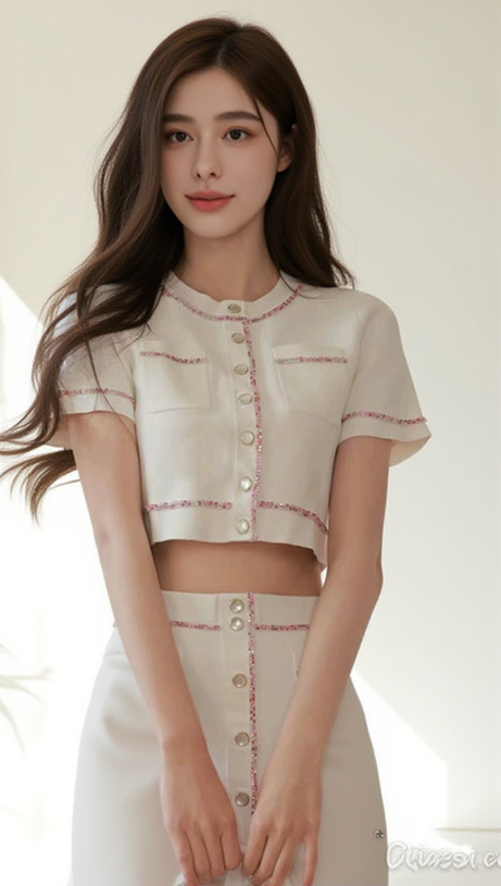 ELSA CROPPED CARDIGAN IN ECRU