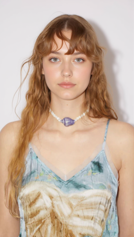 MINI ABITO IN RASO CON STAMPA A FIOCCO E BORDI IN TULLE, COLORE AZZURRO PALLIDO