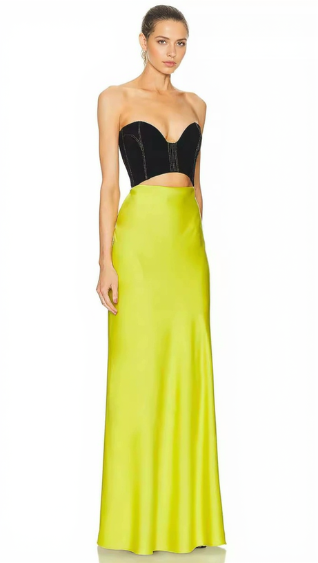 MAVIS CORSETRY STRAPLESS MAXI DRESS SUIT