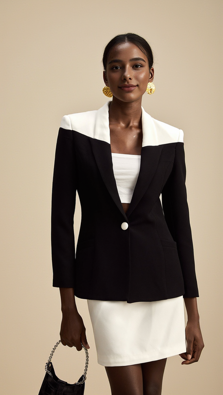 TWO-TONE SPECTATOR BLAZER