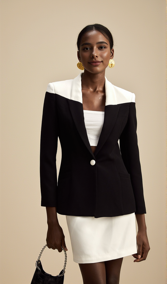 AIIZIE TWO-TONE SPECTATOR BLAZER - product image