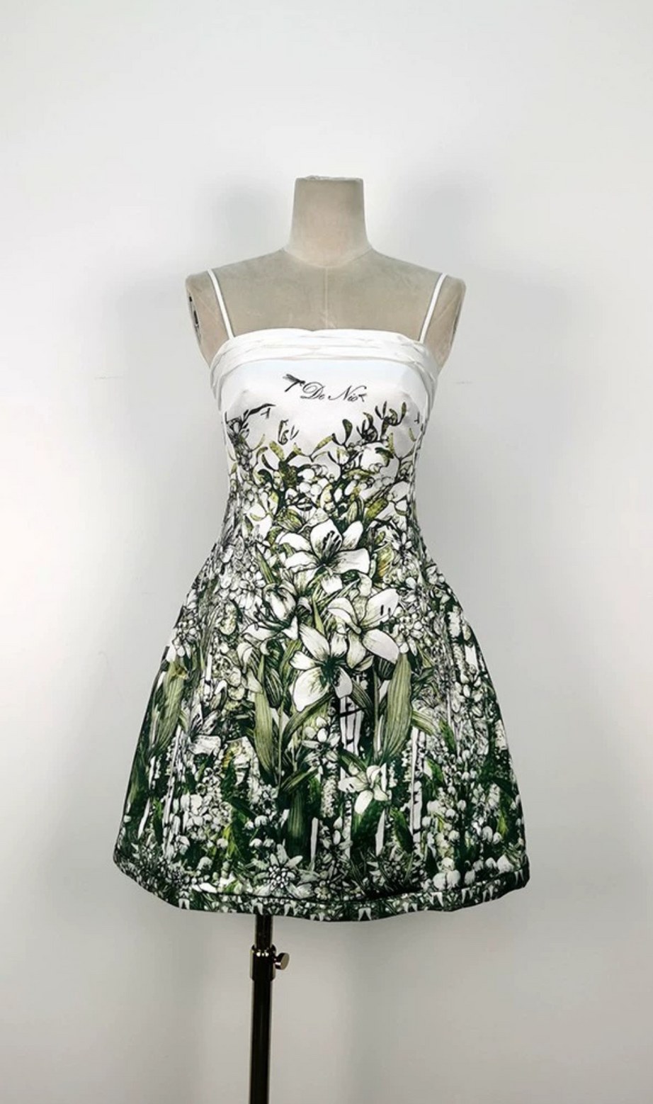 A-LINE STRAIGHT ACROSS NECK TWISTED WOVEN MINI DRESS