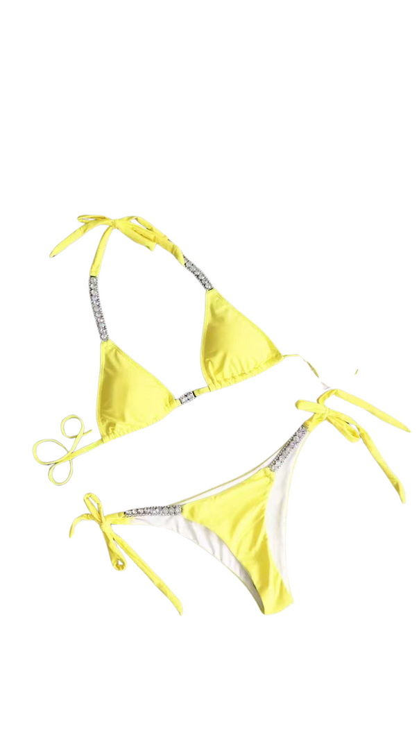 AIIZIE YELLOW DIAMOND BIKINI - product image