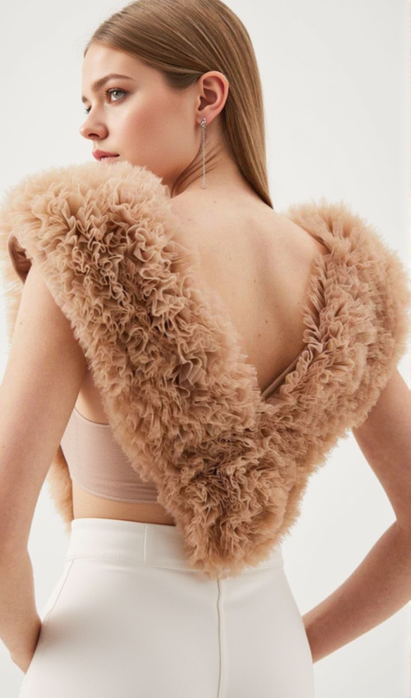 AIIZIE MIRANDA BANDAGE FIGURE FORM KNIT FLOWER DETAIL BODYSUIT - product image