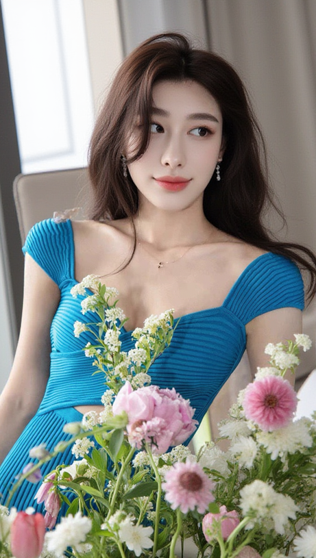 CROSS-OVER STRETCH-WOVEN MIDI DRESS