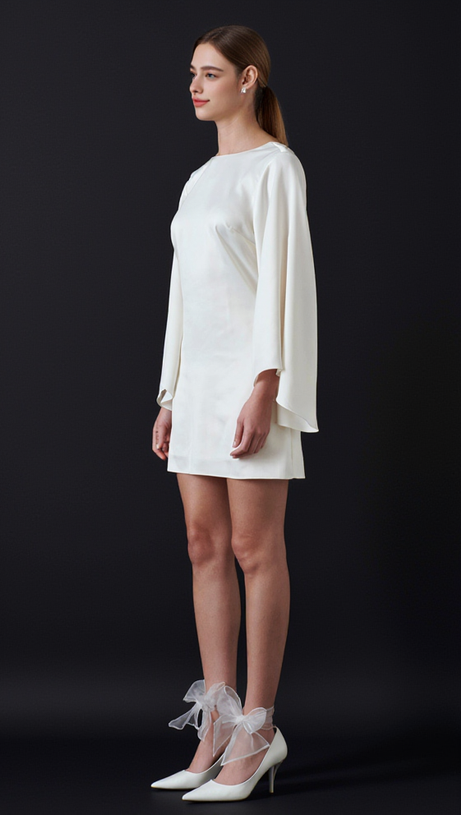 BELL-SLEEVE MINI DRESS