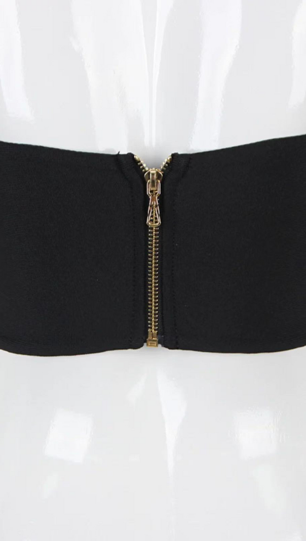AIIZIE CRYSTAL EMBROIDERED BUSTIER TOP - product image