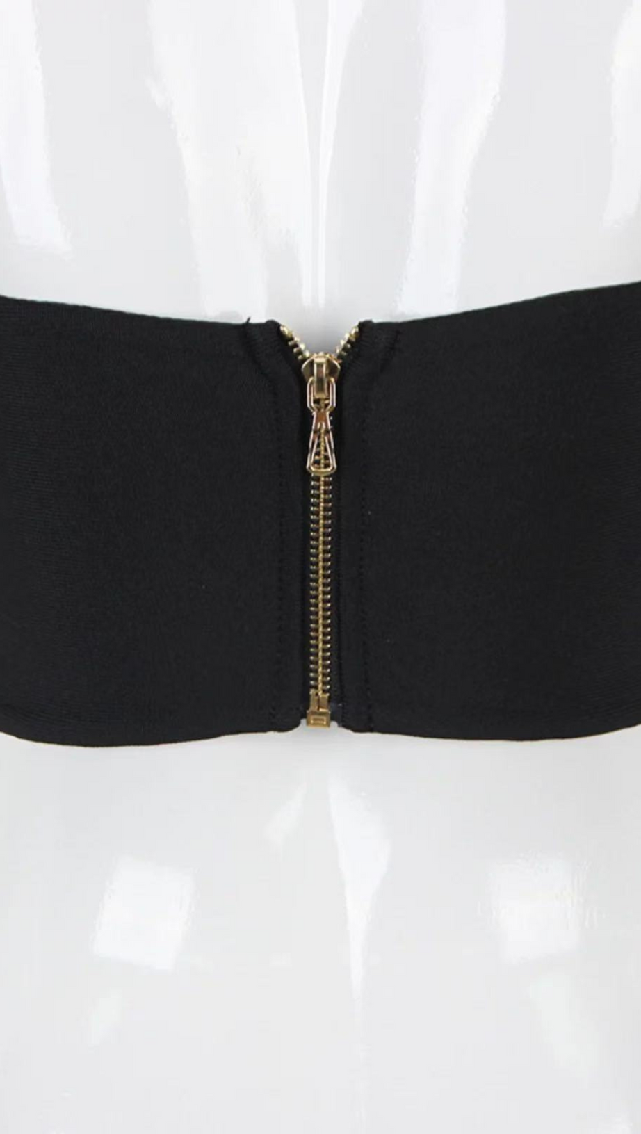 CRYSTAL EMBROIDERED BUSTIER TOP