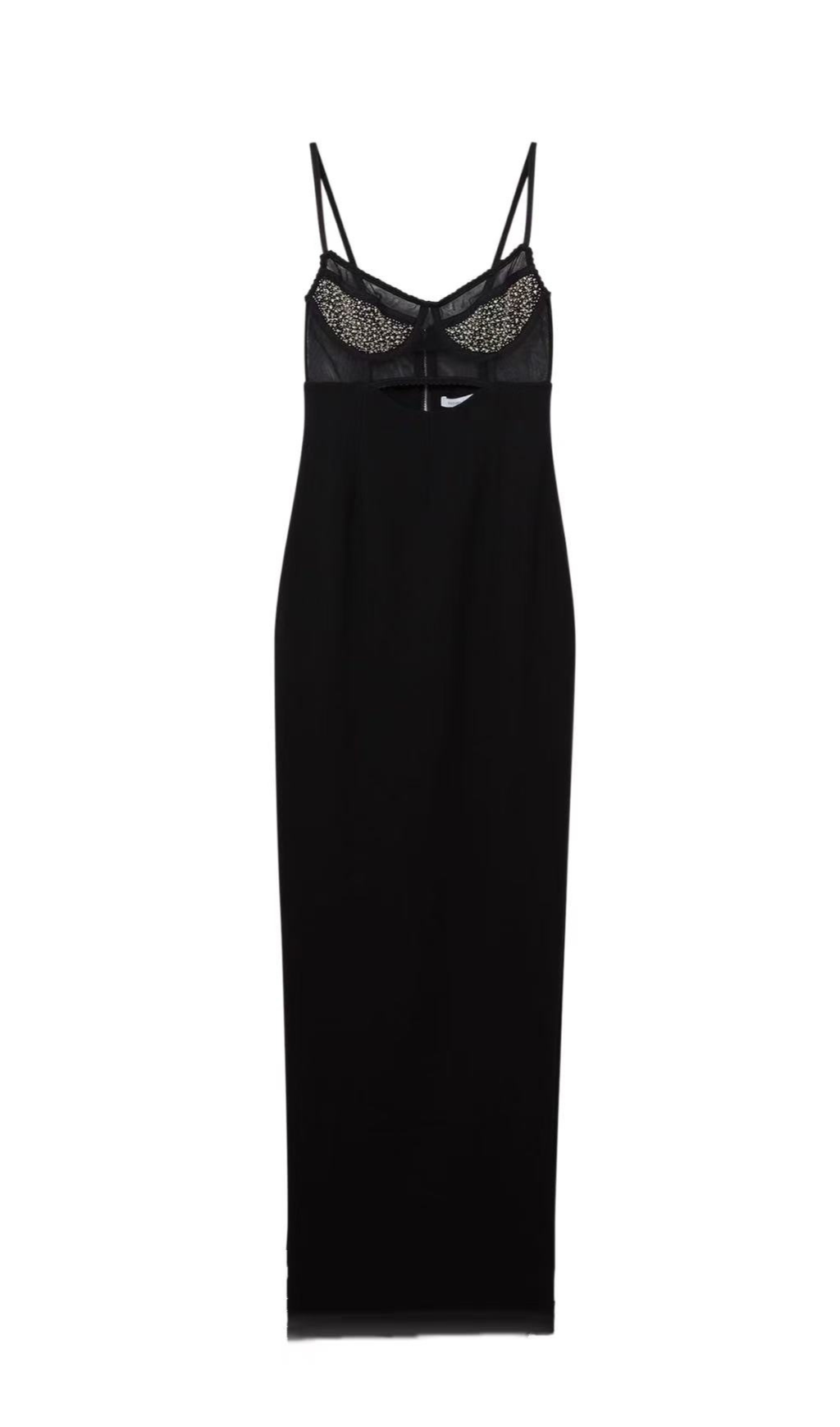 CRYSTAL EMBELLISHED CORSET MAXI DRESS