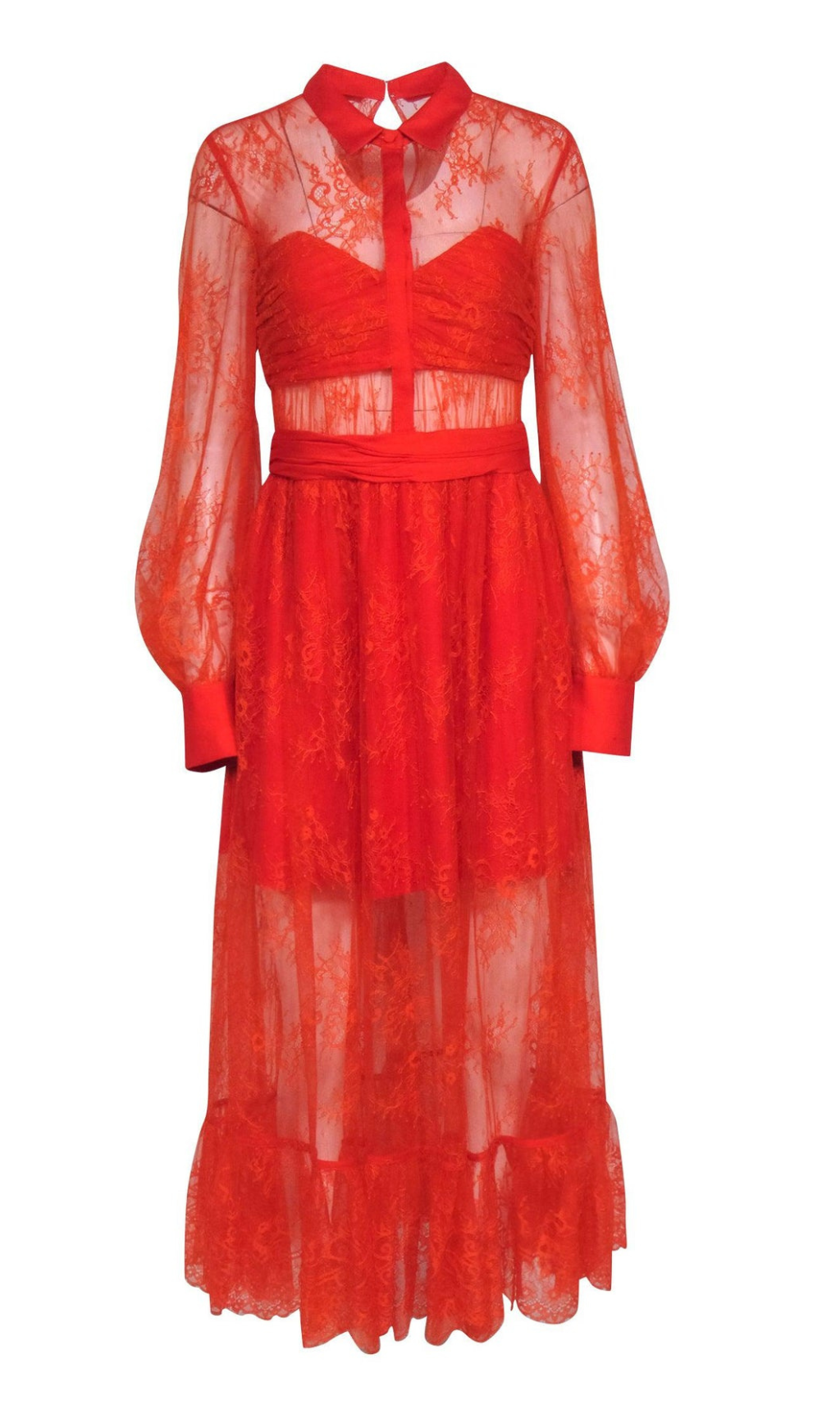 LACE DRESS WITH LONG SLEEVES