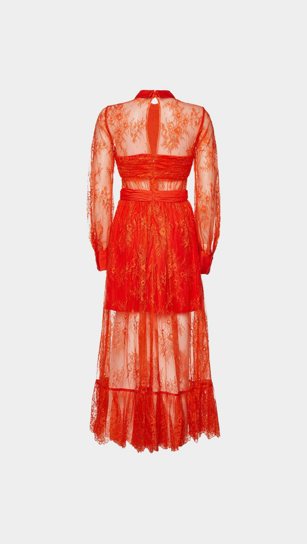 AIIZIE LACE DRESS WITH LONG SLEEVES - product image