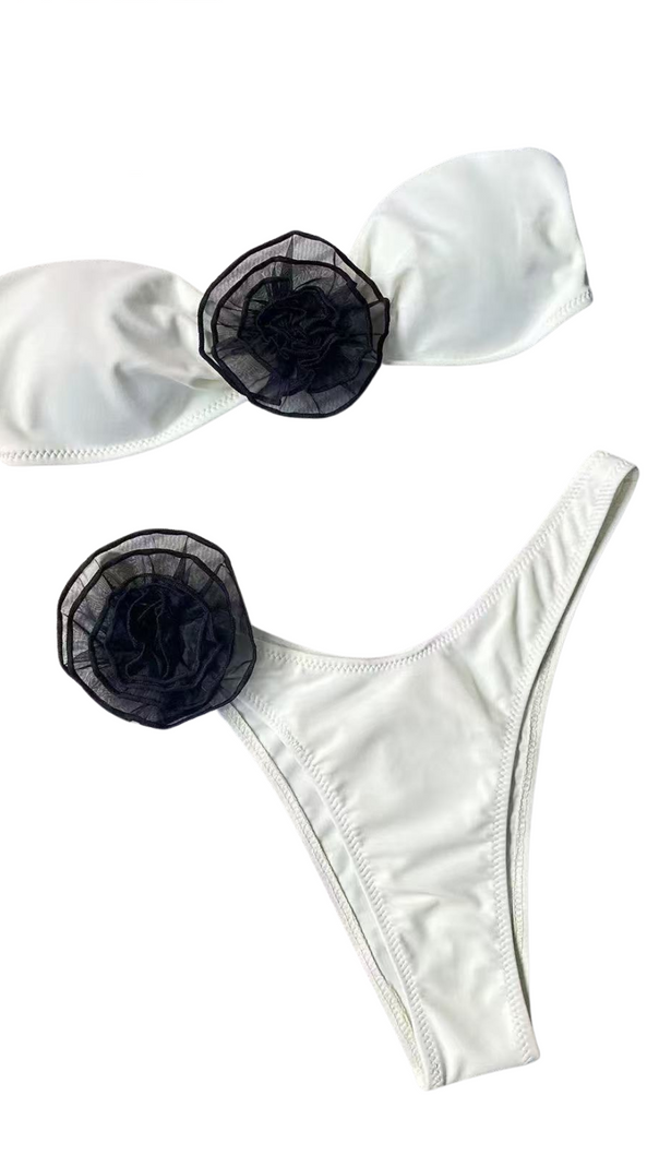 AIIZIE JANE MESH FLOWER BIKINI SET - product image