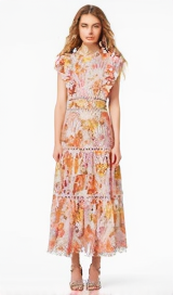 COLORFUL AMBA BOHEMIAN MIDI DRESS