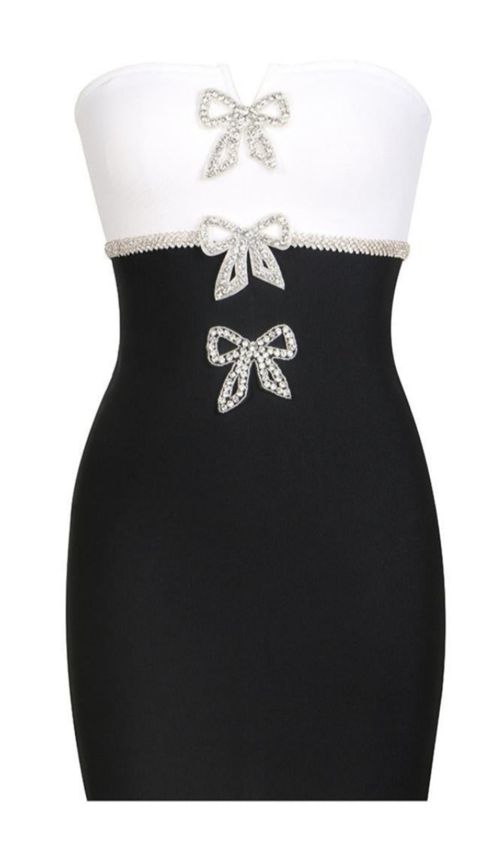 RHINESTONE BANDAGE MINI DRESS