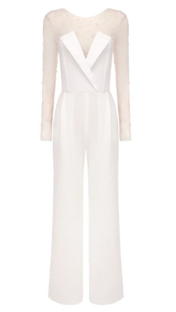 AIIZIE MESH PEARL JUMPSUIT TWO PIECE - product image