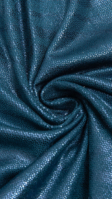 RUCHED CRYSTAL-EMBELLISHED LEATHER DRESS