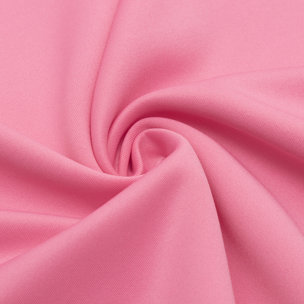 AIIZIE PINK ASYMMETRICAL NECK CUT OUT SPLIT THIGH DRESS - product image