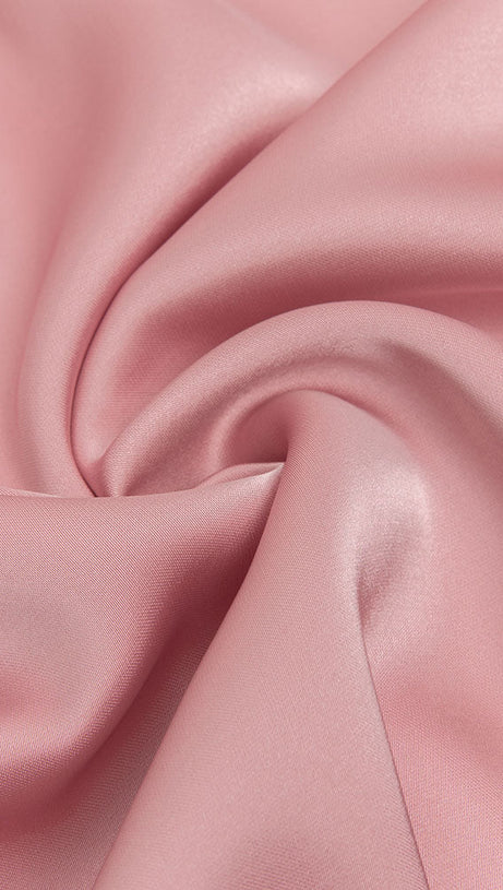 PUFF LONG SLEEVE MAXI DRESS IN PINK