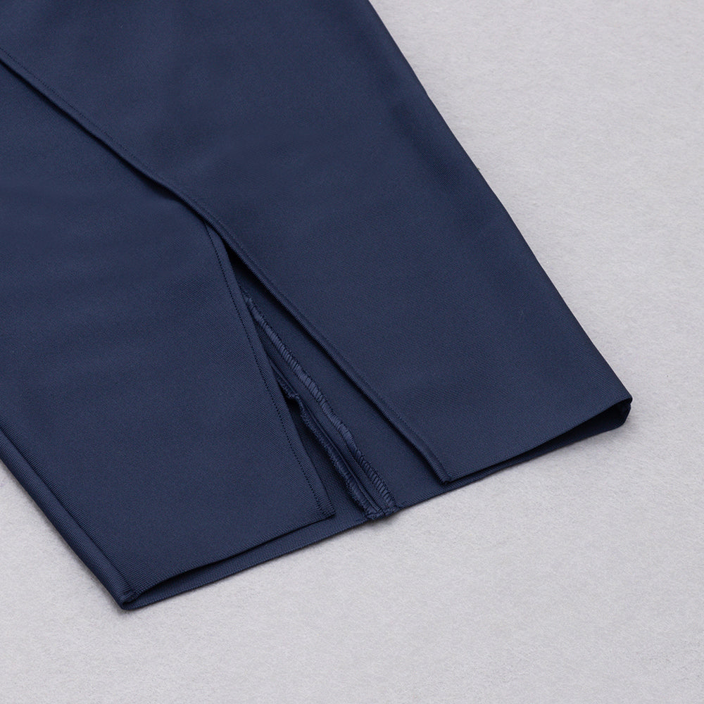 AIIZIE ONE SHOULDER DETAIL MIDI DRESS DARK BLUE - product image