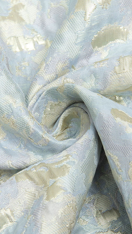 ABITO MIDI A LINEA BUSTIER ORO ACQUA 