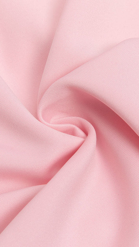 SATIN PATCHWORK RUCHED KNITTED DRESS