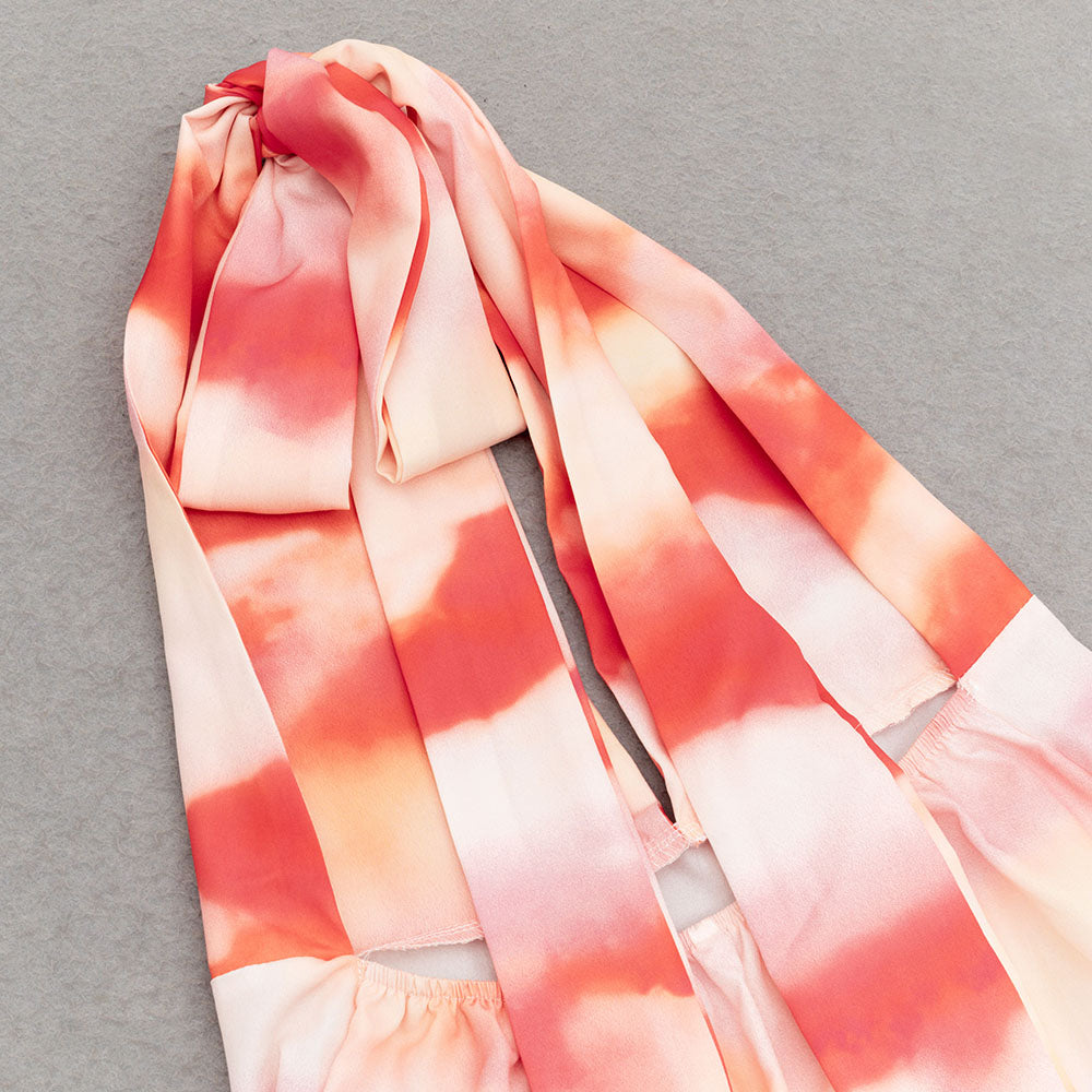 AIIZIE FLORAL PRINTED TIE TOP MAXI DRESS - product image