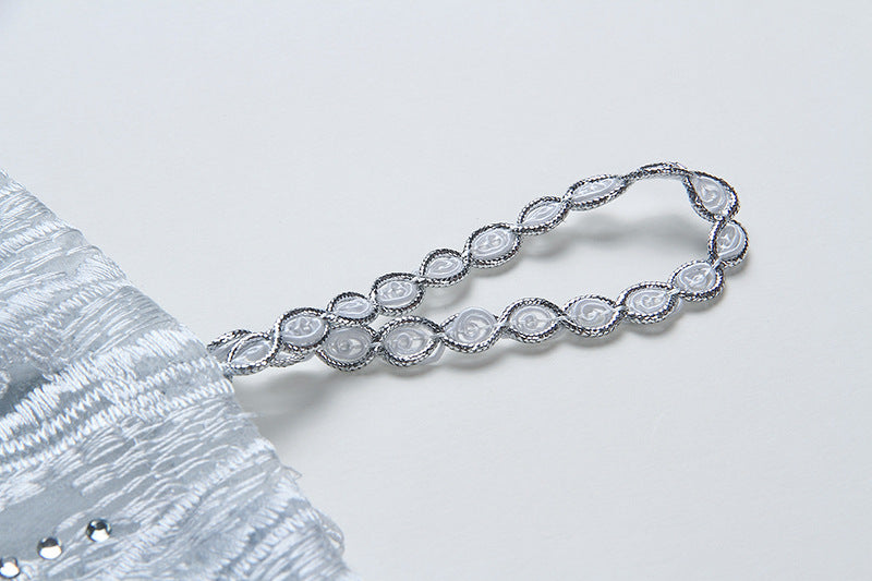 MINIKLEID MIT DIAMANTEN IN BLAU