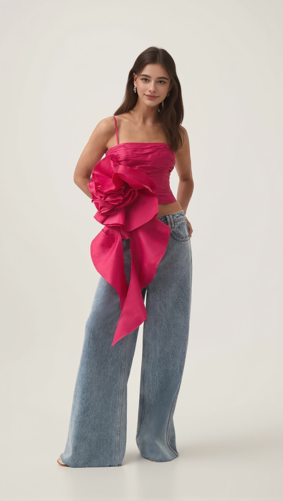 VERA POTION SPIRAL TOP IN RED