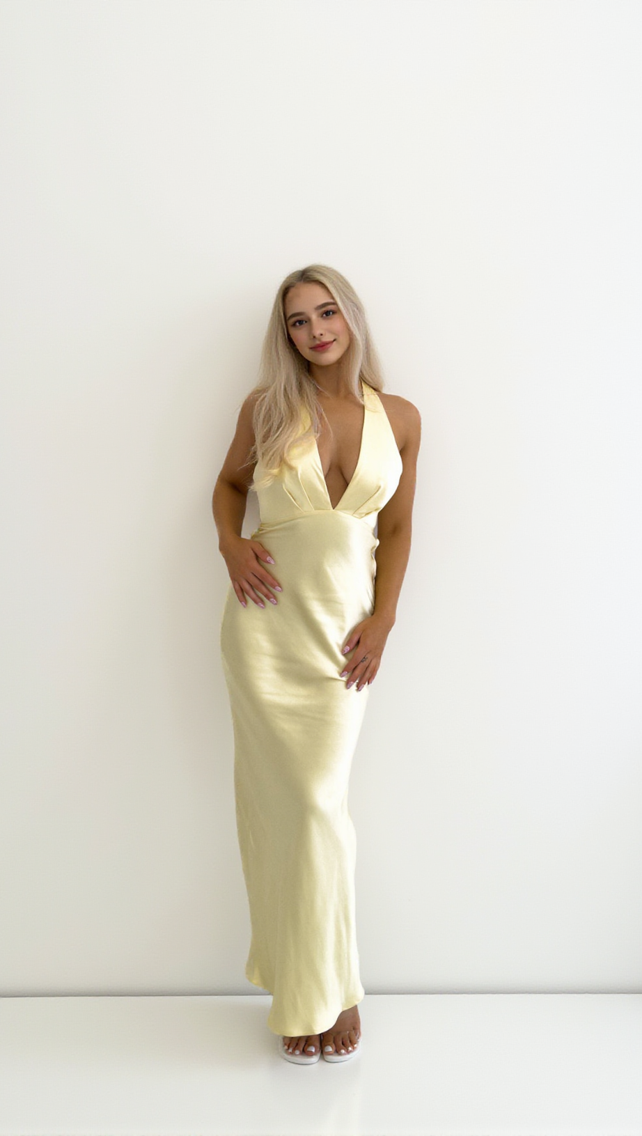 ABITO LUNGO JESSALYN - GIALLO