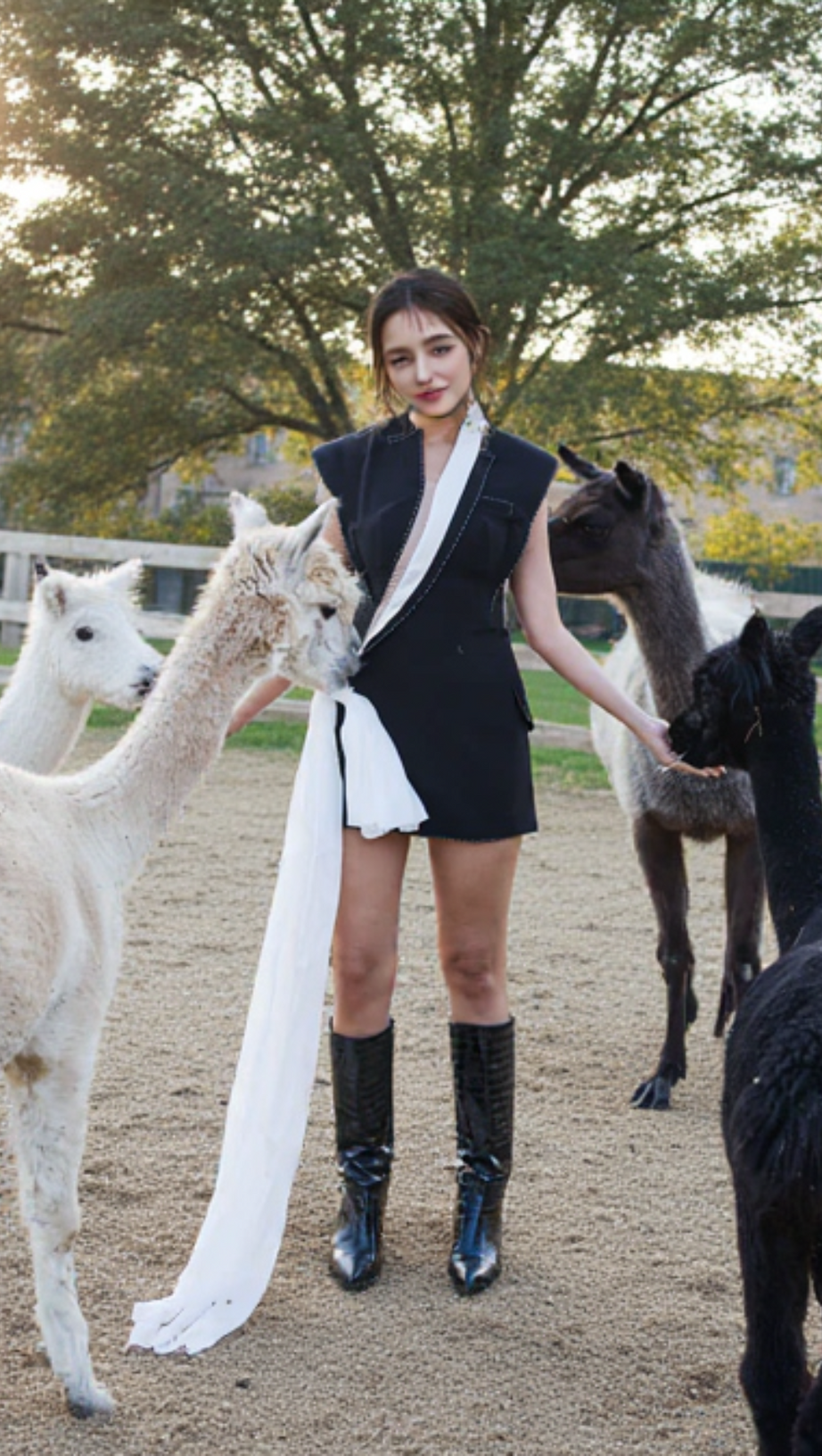 SHOULDER PAD BLACK MINI DRESS