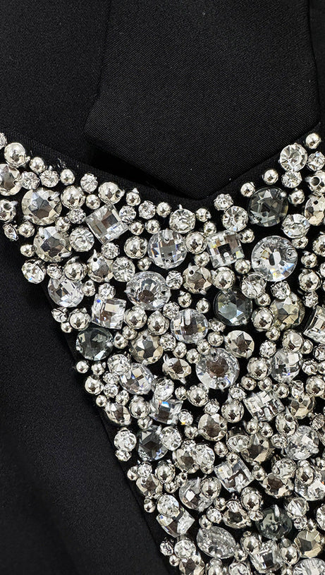 CRYSTAL EMBELLISHED BLAZER