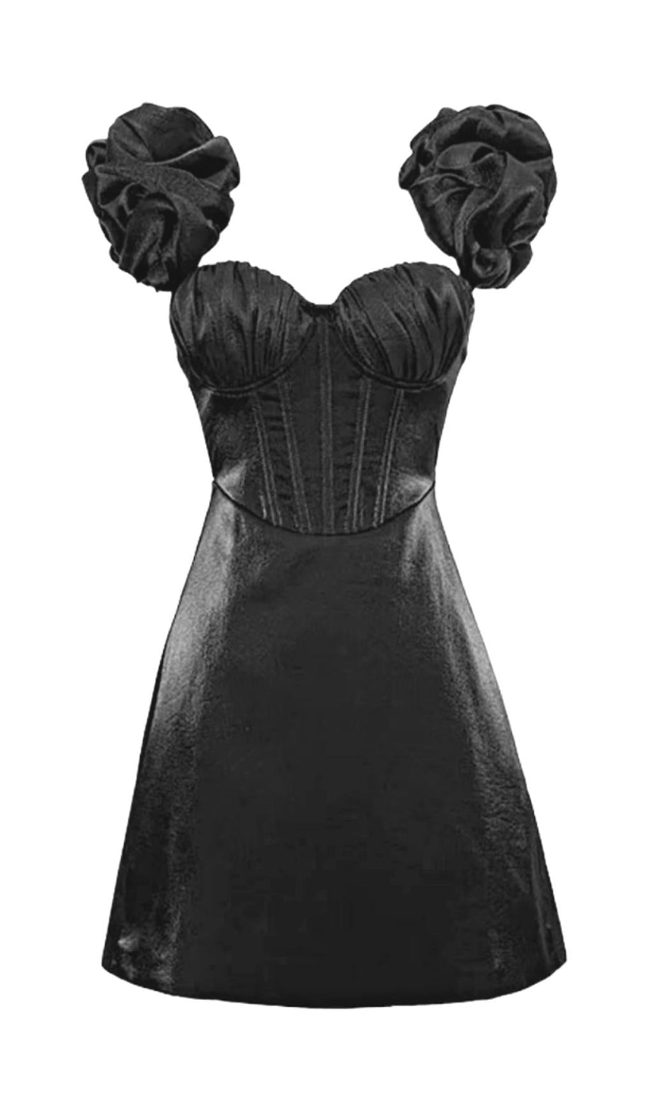 MINI ABITO CORSETTO NERO JULIE
