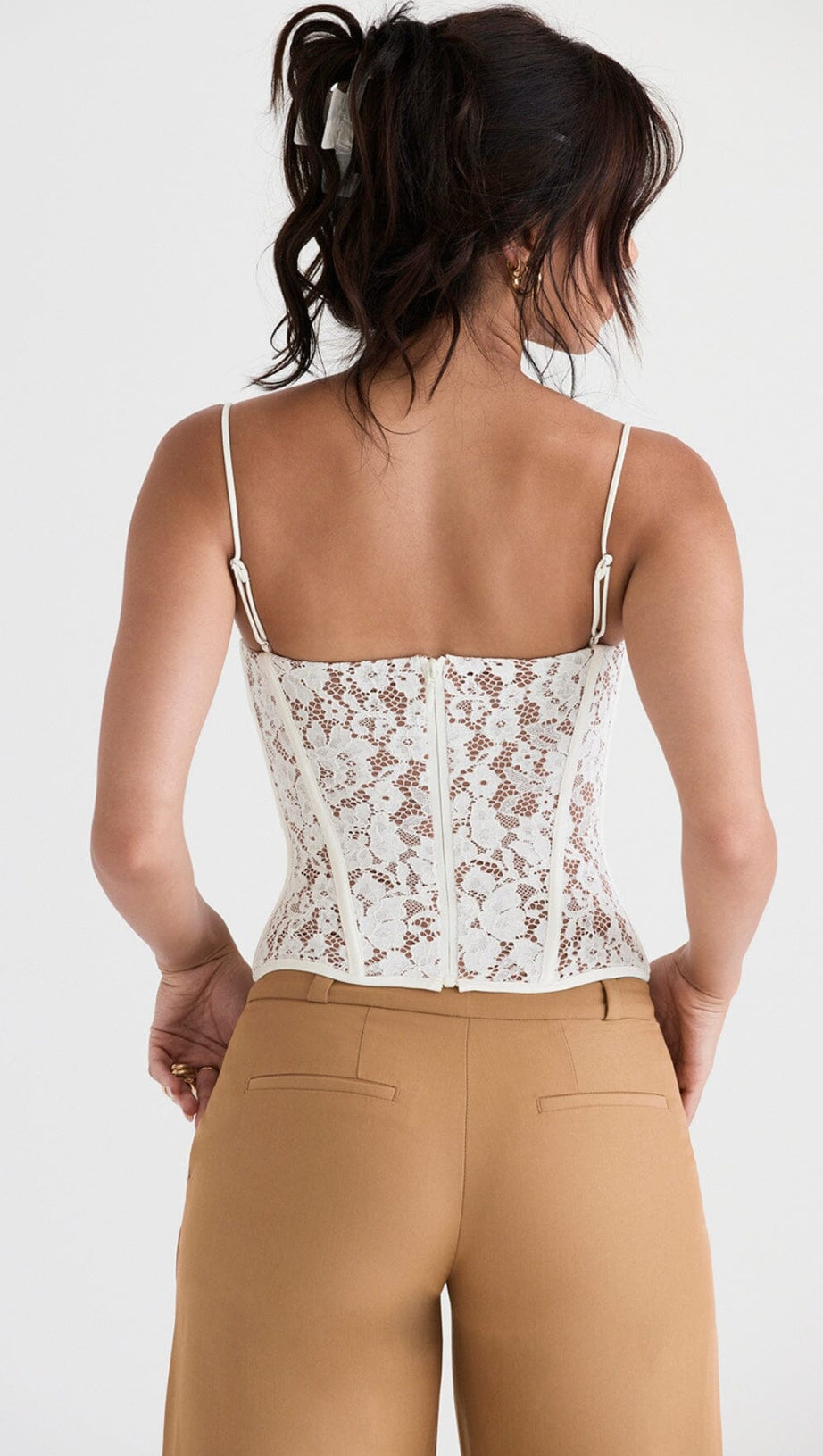 MILA LACE UNDERWIRED CORSET TOP