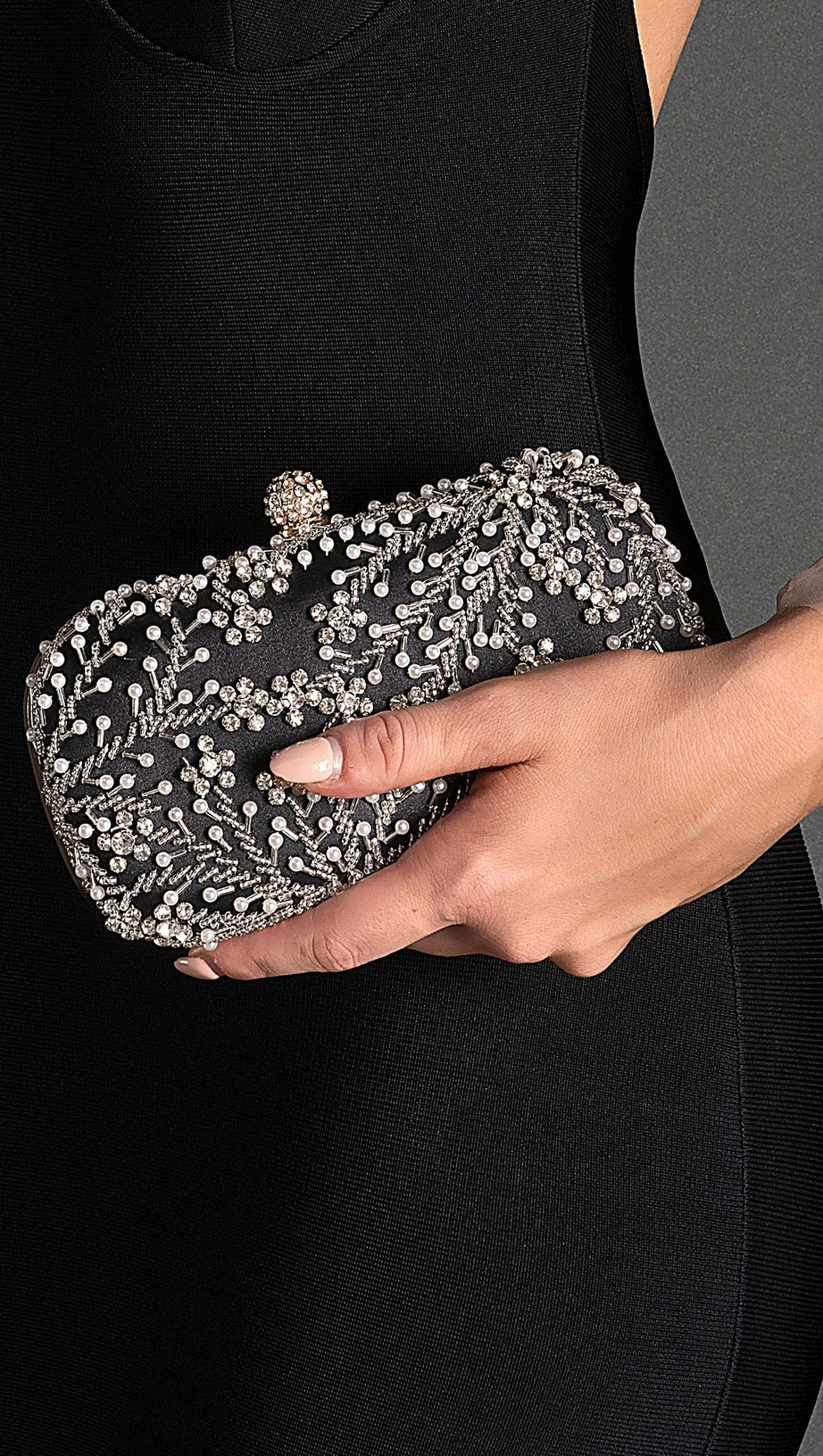 LEVENTALLIS RHINESTONE BEADED HANDBAG