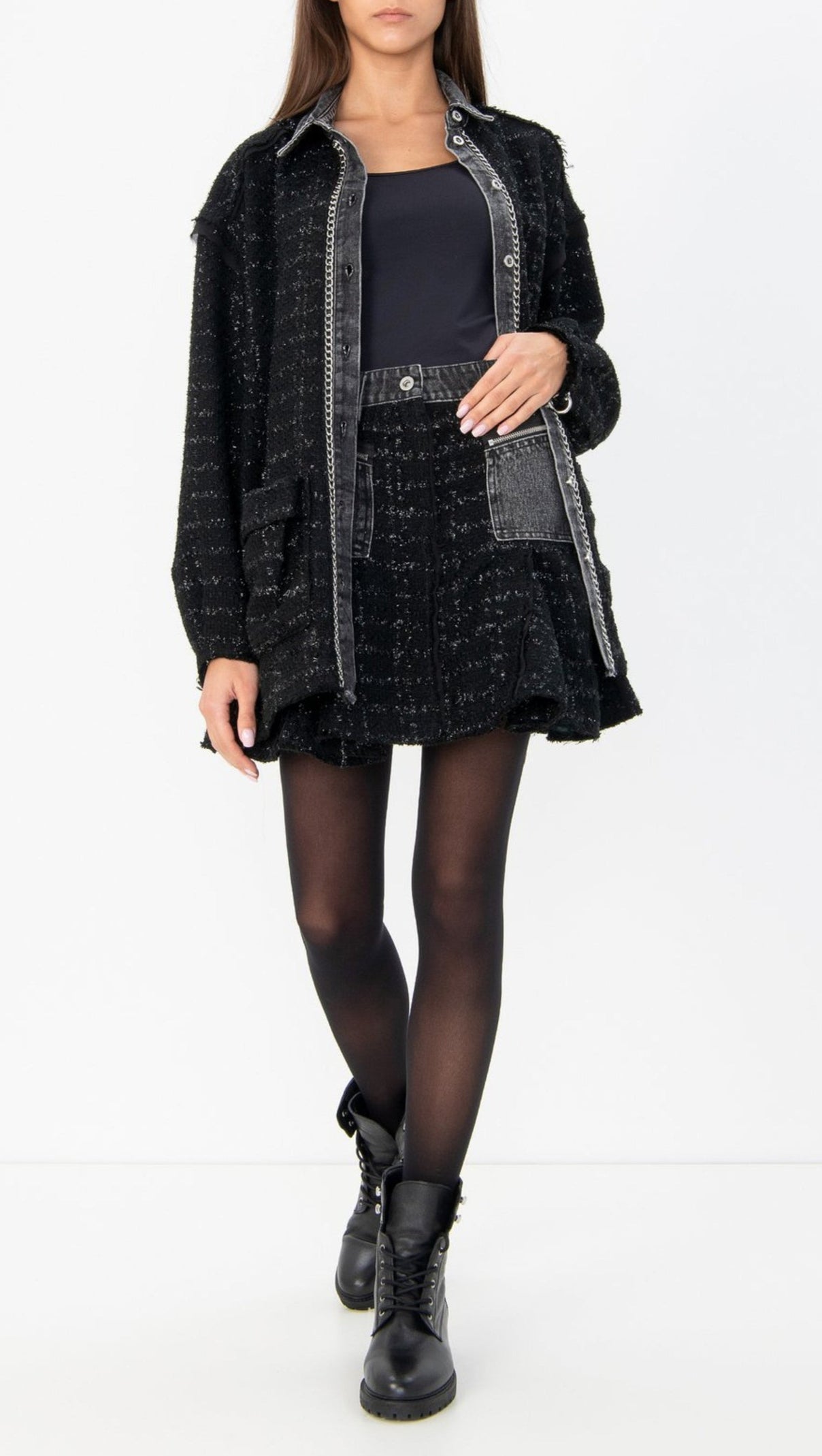 AIIZIE DIESEL WOMEN'S BLACK SKIRT - product image
