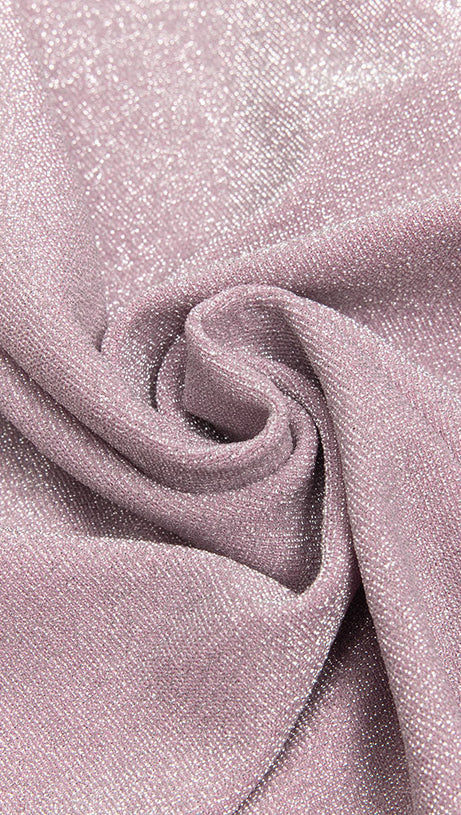 DEEP V-NECK LONG SLEEVE MAXI DRESS