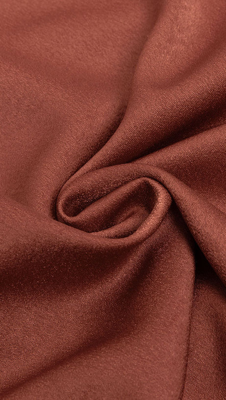 MOCK NECK SPLIT THIGH DRESS