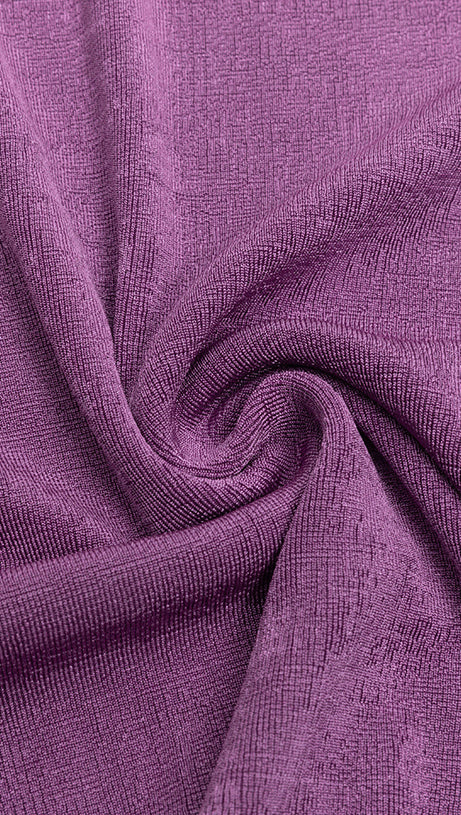 PURPLE LONG-SLEEVED HALTER NECK TIGHT FISHTAIL DRESS