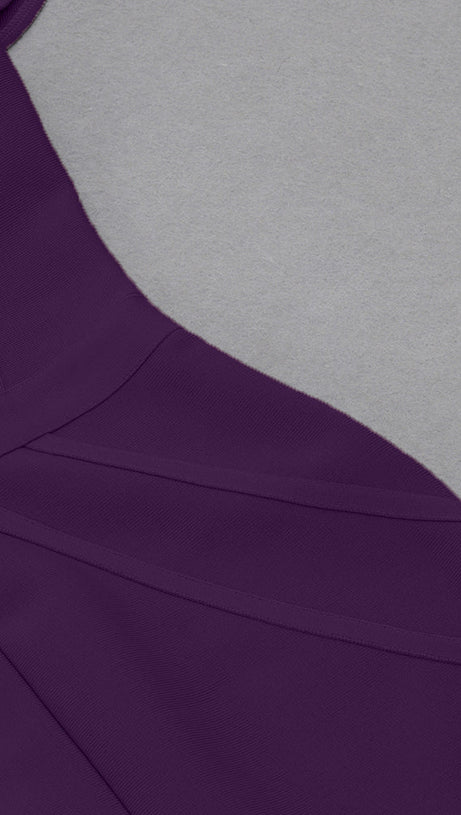 RUFFLE TRIM MERMAID HEM DRESS