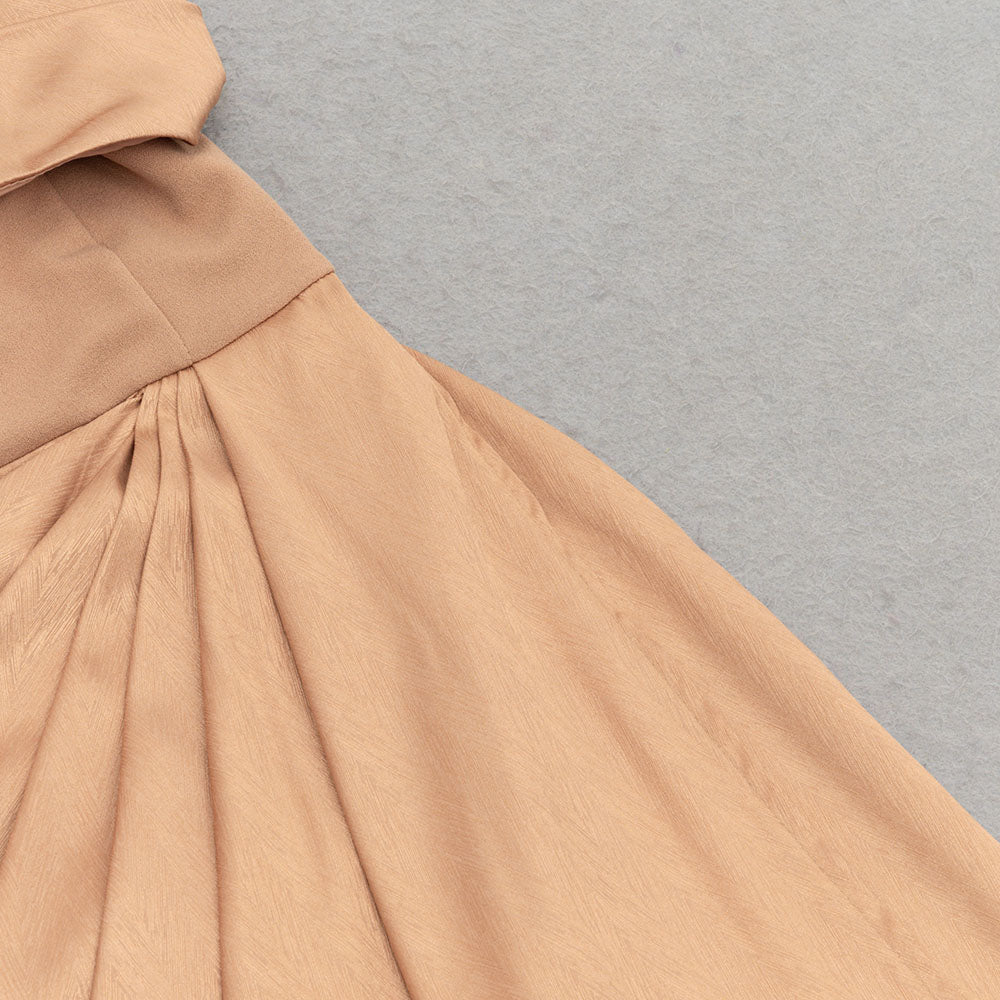 AIIZIE DRAPED RUCHED ONE SHOULDER MIDI DRESS - product image