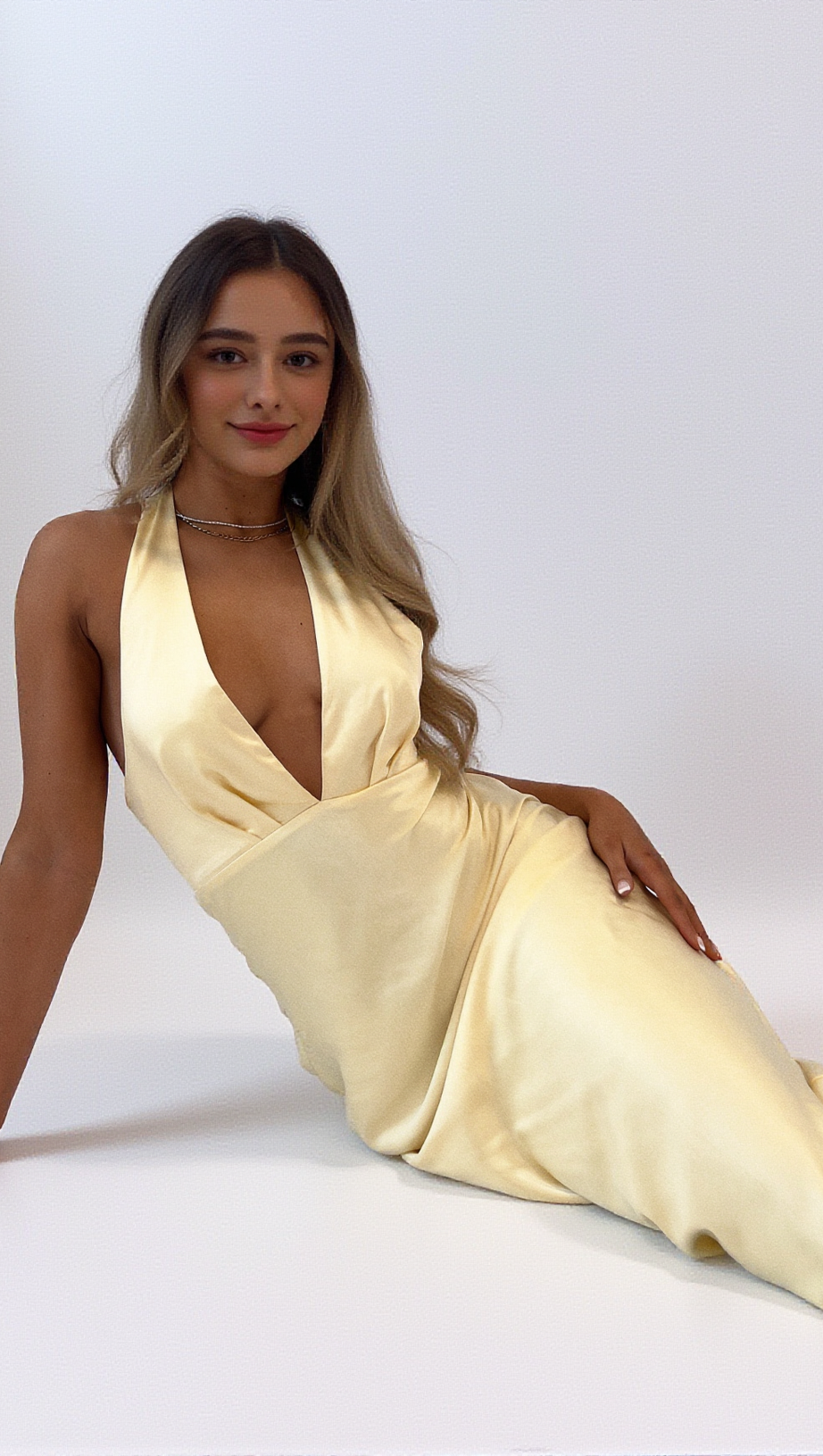 ABITO LUNGO JESSALYN - GIALLO