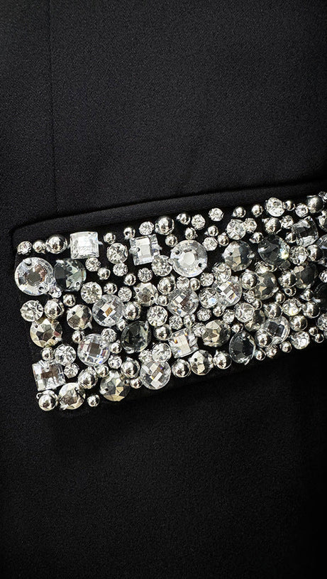 CRYSTAL EMBELLISHED BLAZER